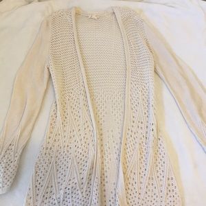 Longtime cream cardigan